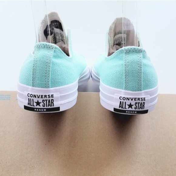 Converse CTAS OX Ocean Mint Natural White Women's 10 - Picture 4 of 6